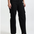 Women's black cargo pants