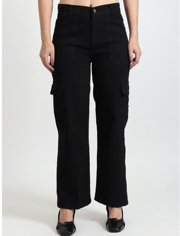 Women's black cargo pants