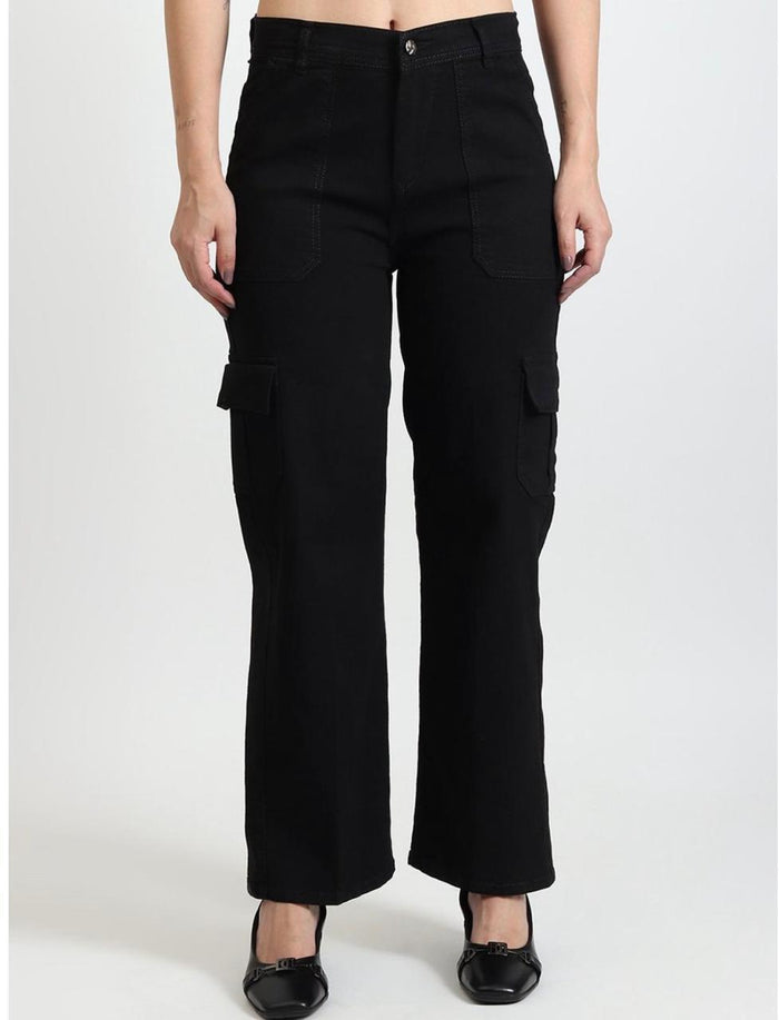 Women's black cargo pants