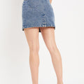 High Waisted A-Line Mini Skirt